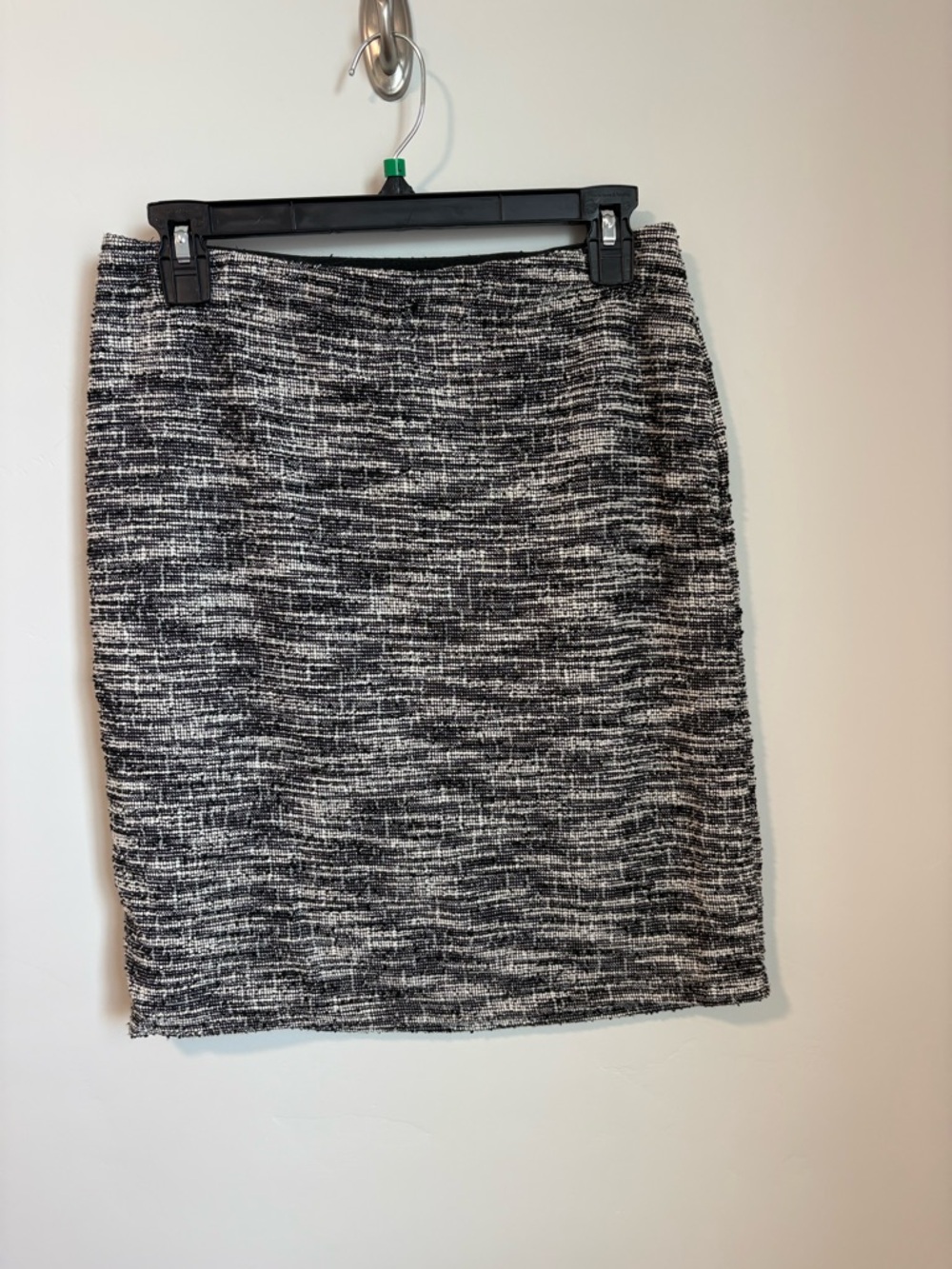 Max Studio Black and White Tweed Pencil Skirt